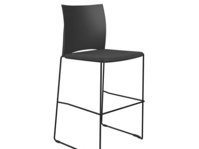 Profim Ariz Upholstered Seat and Plastic Backrest Stool - Model 560CV