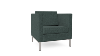 Kleiber Platinum Modular Soft Seating Single Seater with Armrests