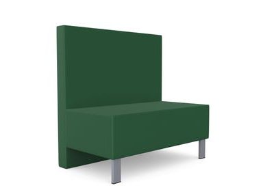 Kleiber Snake Modular Seating Rectangular Seater with Backrest, 1000 mm Wide