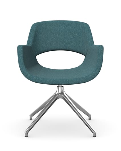 FIELDER Chair with Pyramidal Aluminium Base 1 FIELDER Chair with Pyramidal Aluminium Base