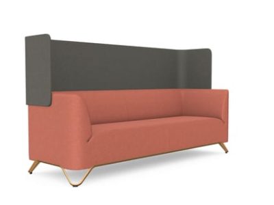 Profim SoftBox 3-Seat Sofa with Armrest and Wall - Model 31W