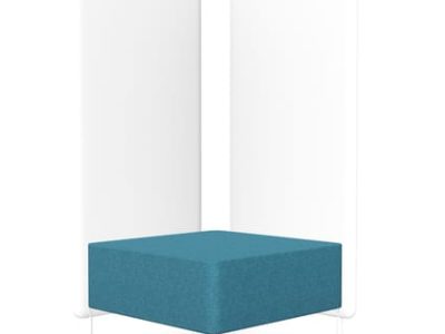 Wall In Pouffe to be Connected with 2 Partition Walls - Model 12
