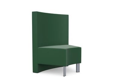 Kleiber Snake Modular Seating 45 Degree Corner Section with Backrest on Longer Angle