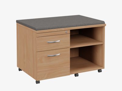 Kito Wooden Underdesk Mobile Unit with Big Cushion