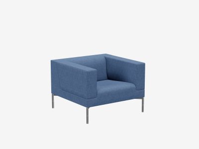 Noti Tritos TR-1-N Soft Seating Modular Armchair with Straight Legs
