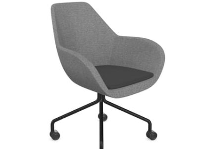 Profim Fan 4-Legged Armchair with Castors - Model 10HC