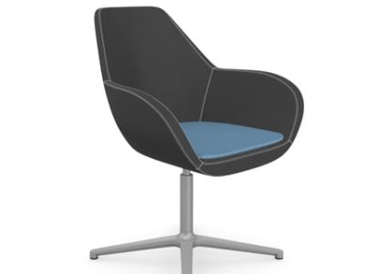 Profim Fan Swivel Armchair with 4-star Base - Model 10F