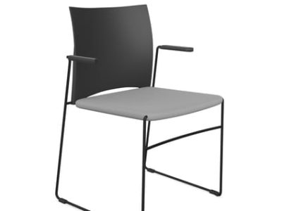 Profim Ariz Upholstered Seat with Armrest and Plastic Backrest Chair - Model 560V