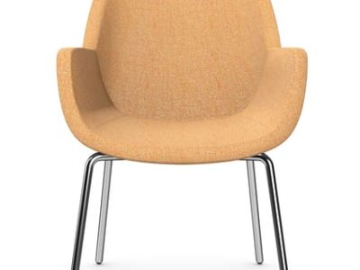 TIANA Meeting/Break-out Chair with 4 Metal Legs