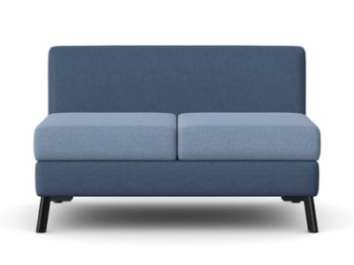 CARA Soft Seating Modular Two Seat Sofa, No Arms