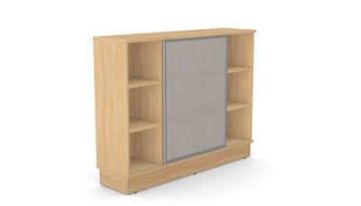 Grand Executive Wooden Cabinet with Sliding Glass Door