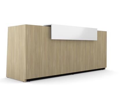Libra Executive Wooden Reception Desk with Integrated Backlight 1 Libra Executive Wooden Reception Desk with Integrated Backlight