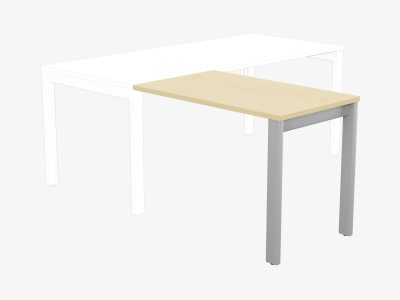 Switch Return Desk with Open Leg for Straight Desk