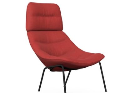 Noti Mishell Soft XL Armchair with Tubular Legs