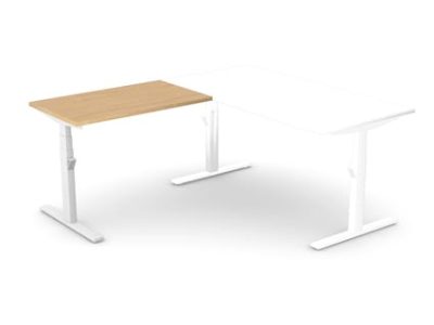 Leap Electronic Height Adjustable Return Desk