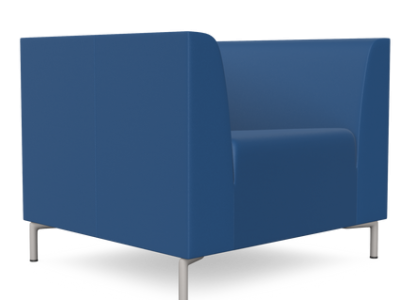 Kleiber Sigma Modular Soft Seating Single Seater with Armrests