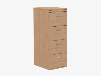 Kito Wooden 4 Drawer Filing Cabinet