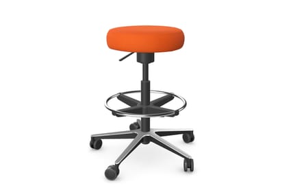 Work Stool 5 Star Aluminium Base 1 Work Stool 5 Star Aluminium Base