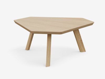 Noti Clapp Wooden Coffee Table with Angled Legs