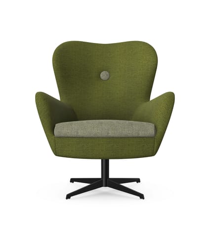 RUBI Lounge Chair with 4 Star Metal Base 1 RUBI Lounge Chair with 4 Star Metal Base