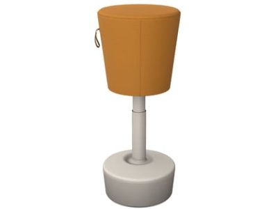 Mickey Pouffe Movement Stool with Plastic Base