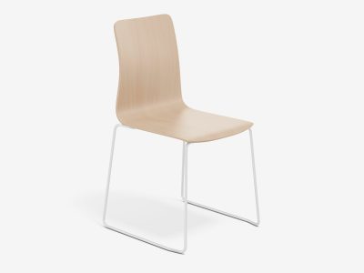 Linar Plus Wooden Chair, with Cantilever Frame