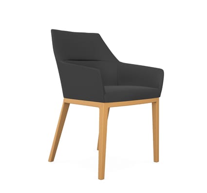 Profim Chic 20HW Soft Seating Armchair with Wooden Legs 1 Profim Chic 20HW Soft Seating Armchair with Wooden Legs