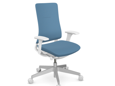 Violle Ergonomic Fabric Backrest Task Chair in Grey Frame
