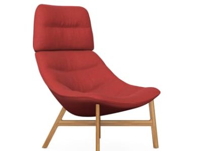 Noti Mishell Soft XL Armchair with Wooden Legs