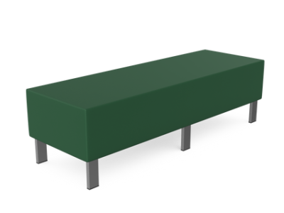 Kleiber Snake Modular Seating Rectangular Seater, 1500 mm Wide with no Backrest