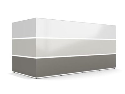 Pearl Executive Reception Desk with Integrated LED Lighting