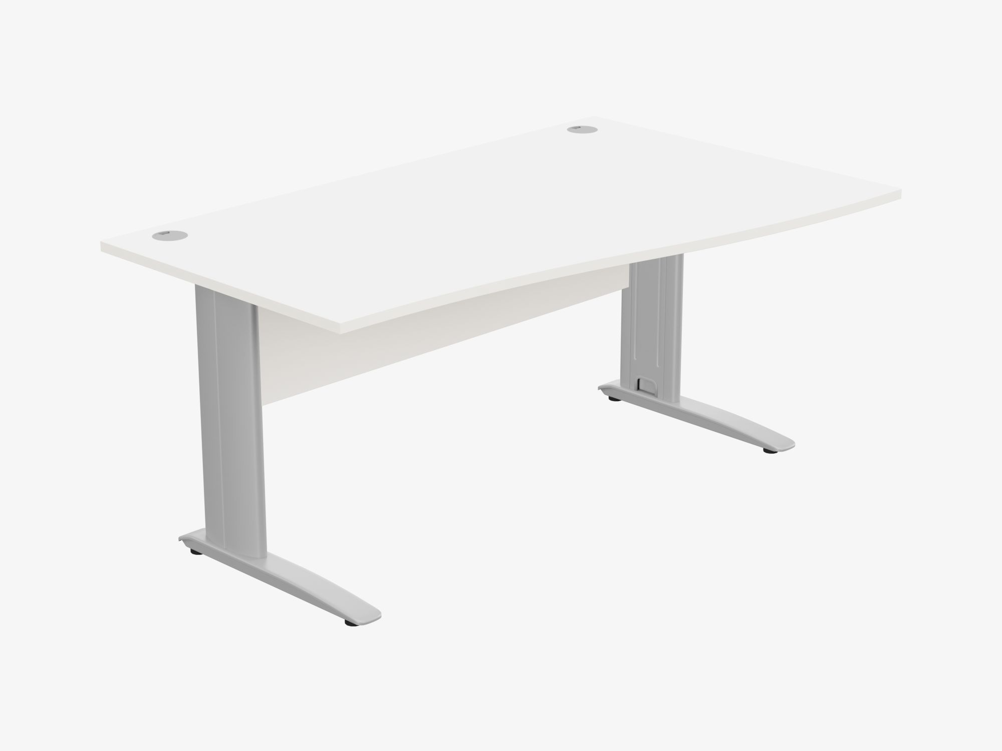 Komo Cantilever Wave Desk with Cable Managed Legs 1 Komo Cantilever Wave Desk with Cable Managed Legs