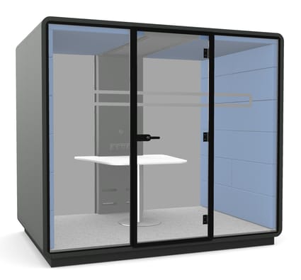 Mikomax Hush Meet L2 Acoustic Closed Meeting Pod 1 Mikomax Hush Meet L2 Acoustic Closed Meeting Pod