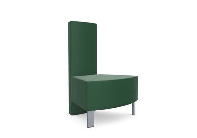 Kleiber Snake Modular Seating 45 Degree Corner Section with Backrest on Shorter Angle