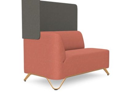 Profim SoftBox 2-Seat Sofa with Left or Right Arm and Wall - Model 2RW/2LW