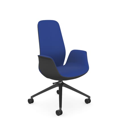 Ellie High Backrest Swivel Armchair with 4 Star Base 1 Ellie High Backrest Swivel Armchair with 4 Star Base