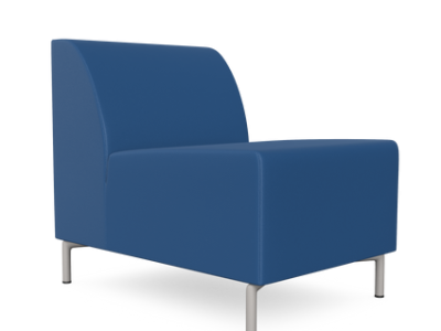 Kleiber Sigma Modular Soft Seating Single Seater without Armrests