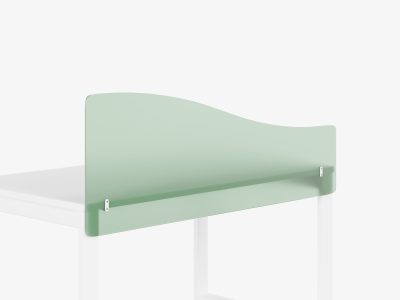 Acrylic Fly-By Curved Desk Mounted Screen