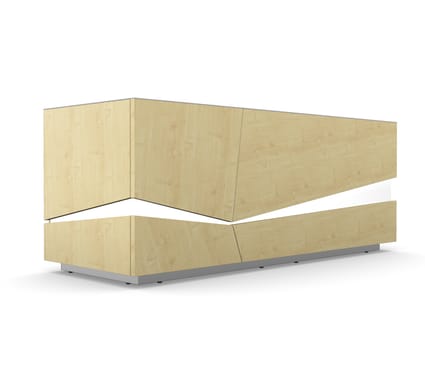 Illusion Executive Wooden Reception Desk Unit 1 Illusion Executive Wooden Reception Desk Unit