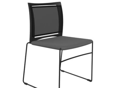 Profim Ariz Upholstered Seat and Mesh Backrest Chair - Model 575V