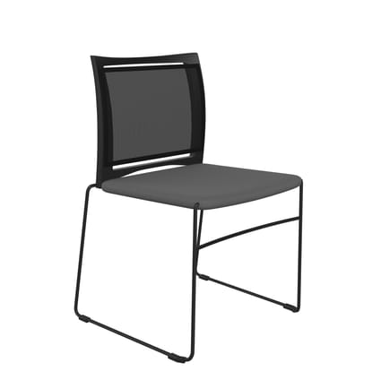 Profim Ariz Upholstered Seat and Mesh Backrest Chair - Model 575V 1 Profim Ariz Upholstered Seat and Mesh Backrest Chair - Model 575V