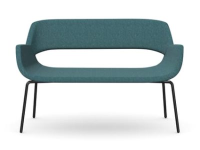 FIELDER Two Seat Sofa with 4 Metal Legs