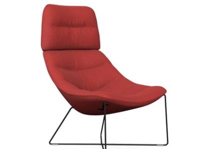 Noti Mishell Soft XL Armchair with Skid Metal Frame