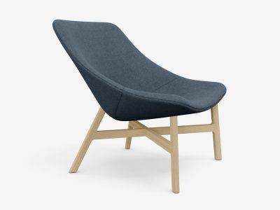 Noti Mishell Armchair with Wooden Legs