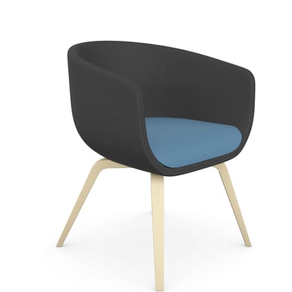 Nu Wood Base Armchair - Model 20HW 1 Nu Wood Base Armchair - Model 20HW