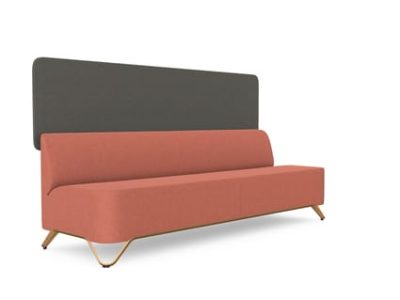 Profim SoftBox 3-Seat Sofa without Arms with Wall - Model 3BW