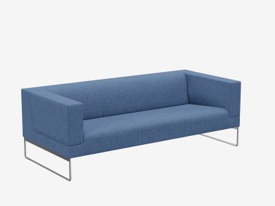 Noti Tritos TR-3-P Soft Seating Modular 3-Seater Sofa with Cantilever Legs