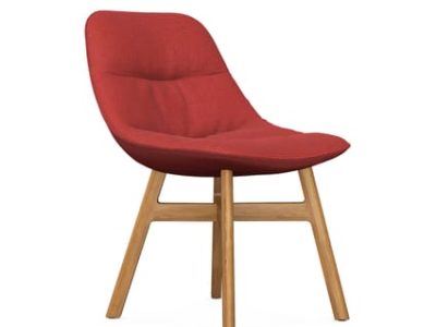 Noti Mishell Soft Chair with Wooden Legs