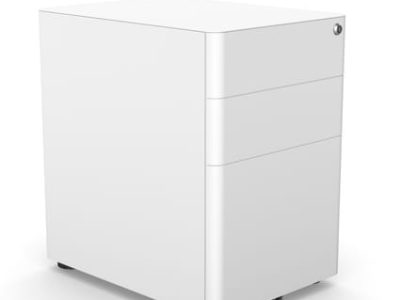 Moda Plus Metal 3-Drawer Pedestal