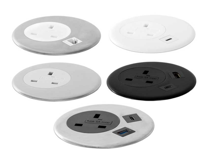 Desk Gear In Desk power modules ,multiple configurations USB/data/AV/AC options. 1 Desk Gear In Desk power modules ,multiple configurations USB/data/AV/AC options.